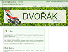 Tablet Screenshot of opravy-sekacek.cz